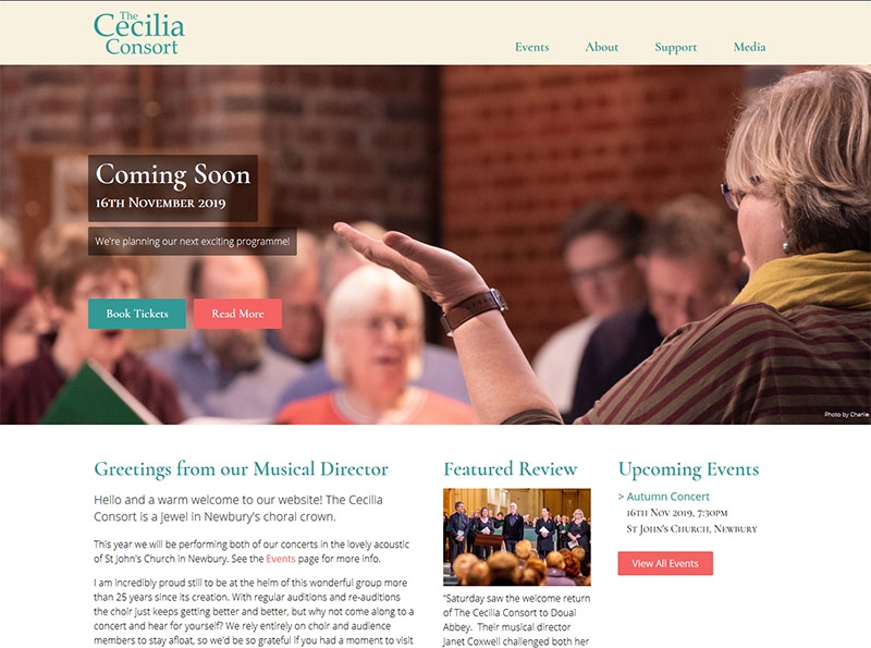 The Cecilia Concert Website